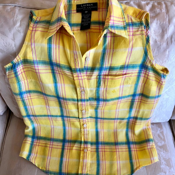 LAUREN BY RALPH LAUREN SLEEVELESS LINEN PL… - Picture 3 of 7